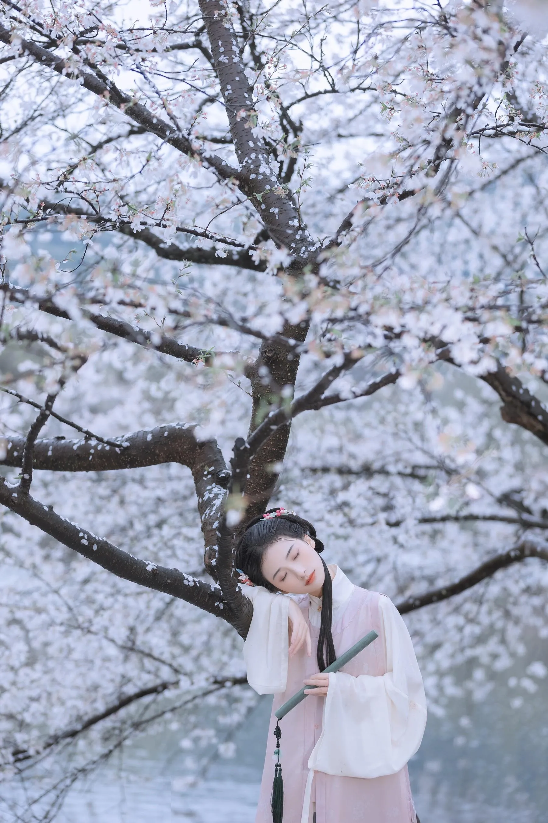 [艺图语] 2022.05.25 雨樱花 眸小妖 [46P]插图9
